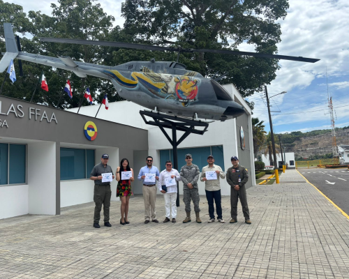 Universidad La Gran Colombia fortalece lazos con la Fuerza Aeroespacial Colombiana en visita al Comando Aéreo de Combate No. 4